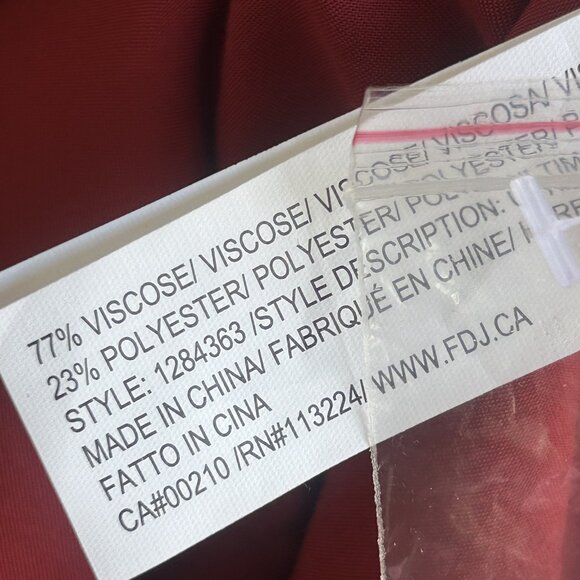 FDJ French Dressing Jeans Paprika Tunic Length Roll Tab Sleeve Blouse NWT Large - Picture 8 of 10